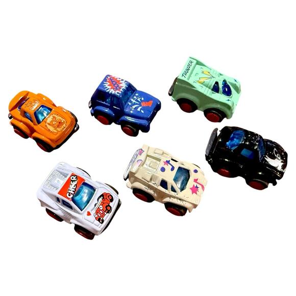 Lot of 6 Pull Back Mini Micro Racers Lion -Boom-Cheer-Thunder-Music-Eagle - Picture 9 of 10